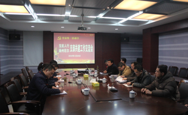 搭建银企平台、助推良性互动——宝应县与我公司开展共建活动